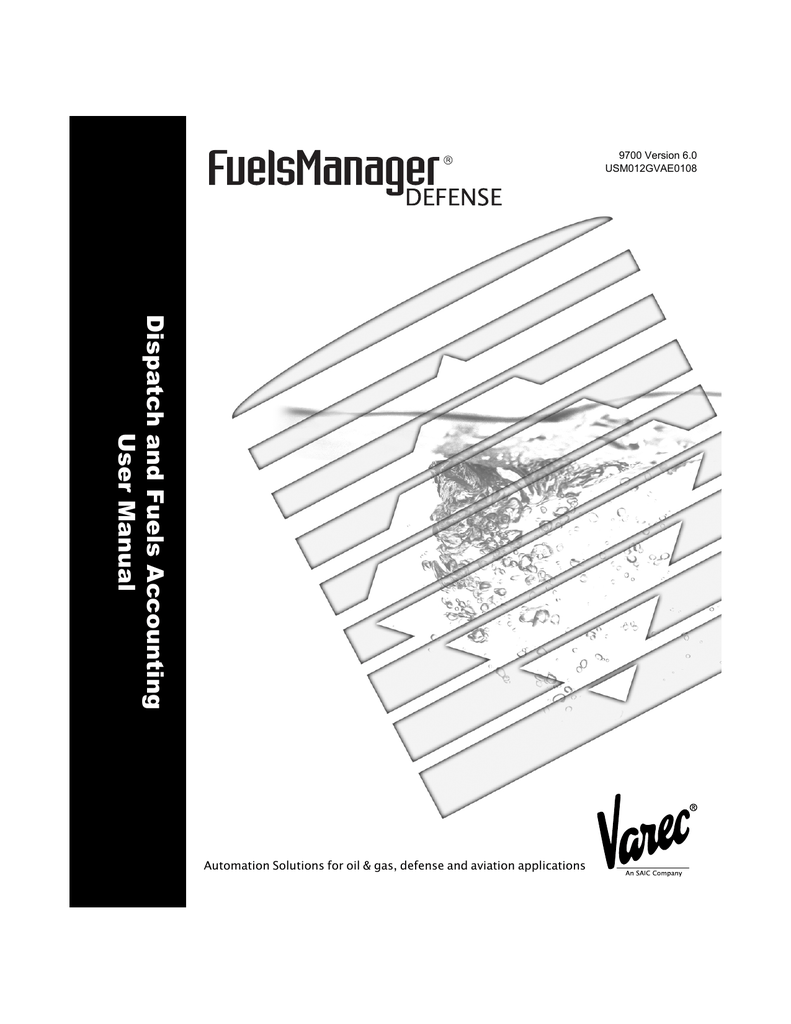FuelsManager Defense Dispatch and Fuels Accounting Manualzz