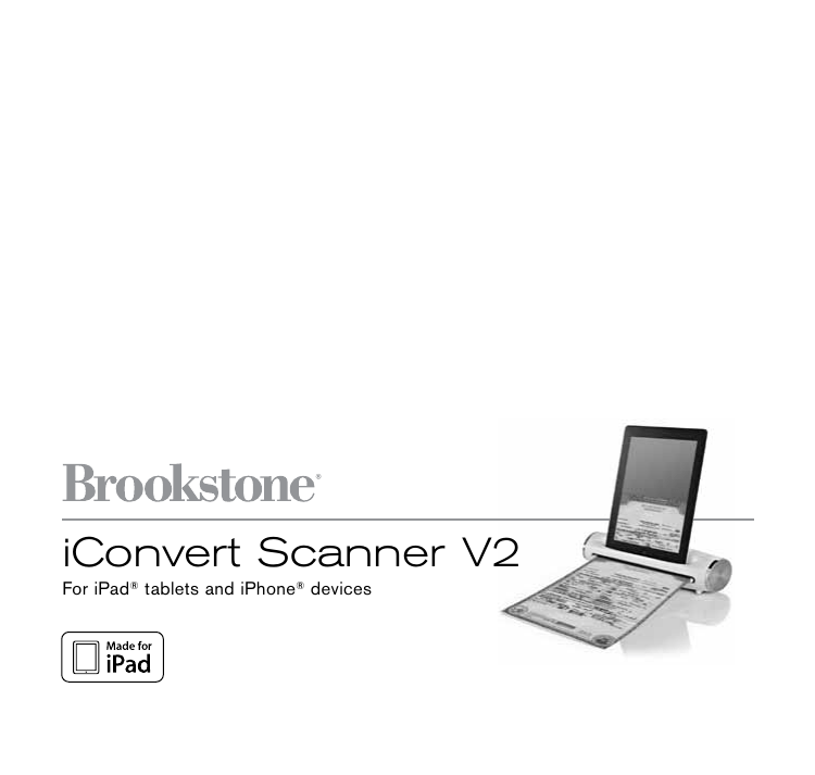 Brookstone iConvert Scanner V2 User manual | Manualzz