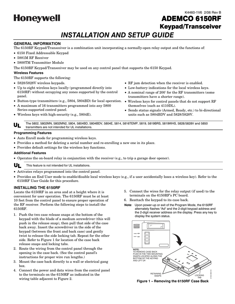 Honeywell vista 20p installation manual pdf rev b polrelifestyle