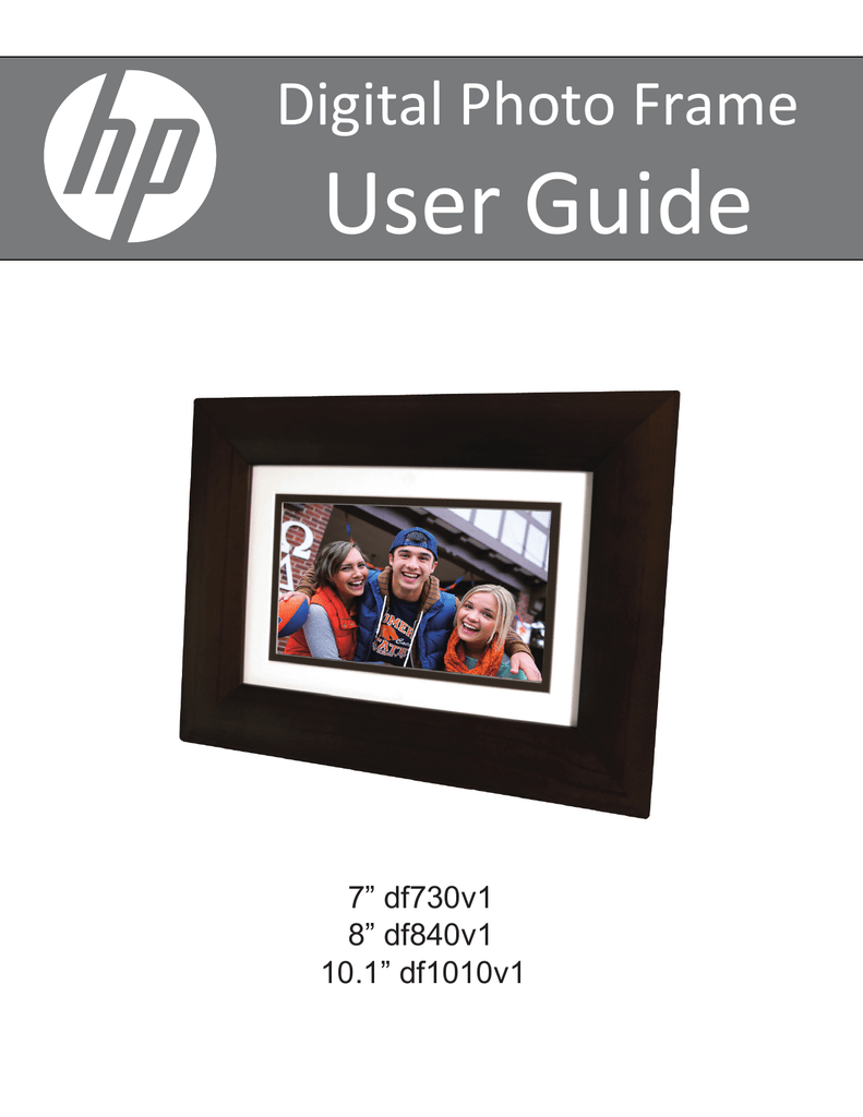 HP df730v1 Digital Picture Frame User manual Manualzz