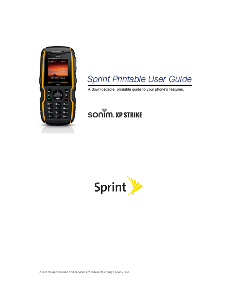 Sonim XP STRIKE User Guide | Manualzz