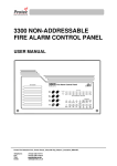 Protec 3300 NON-ADDRESSABLE Fire Alarm Control Panel User Manual