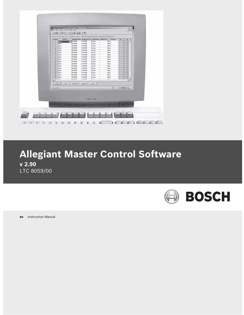 allegiant master control software download
