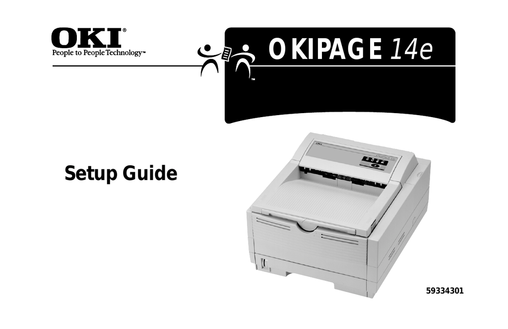 Oki Okipage E Setup Manual Manualzz