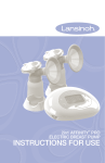 Lansinoh Affinity Pro 2in1 Breast Pump Instructions for use