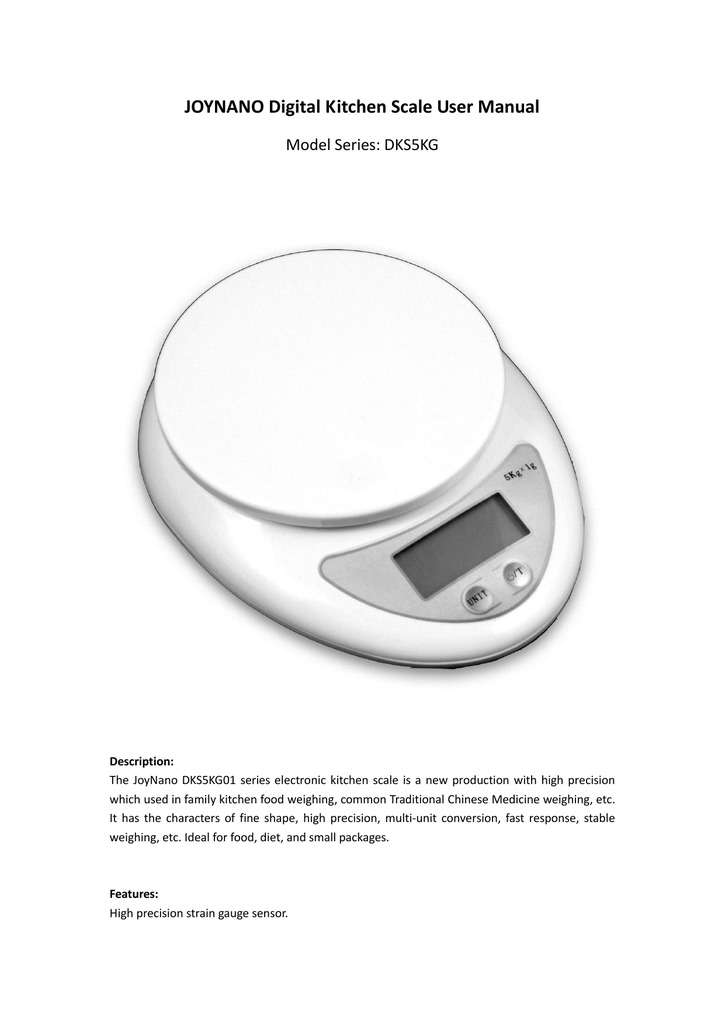 Joynano Digital Kitchen Scale User Manual Manualzz