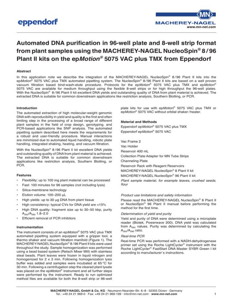 automated dna purification in 96 well