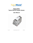 Topical Wound Hyper-Box Wound Oxygen System User Manual