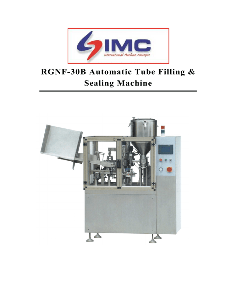 Rgnf 30b Automatic Tube Filling Sealing Machine Manualzz