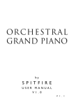 Spitfire ORCHESTRAL GRAND PIANO User Manual