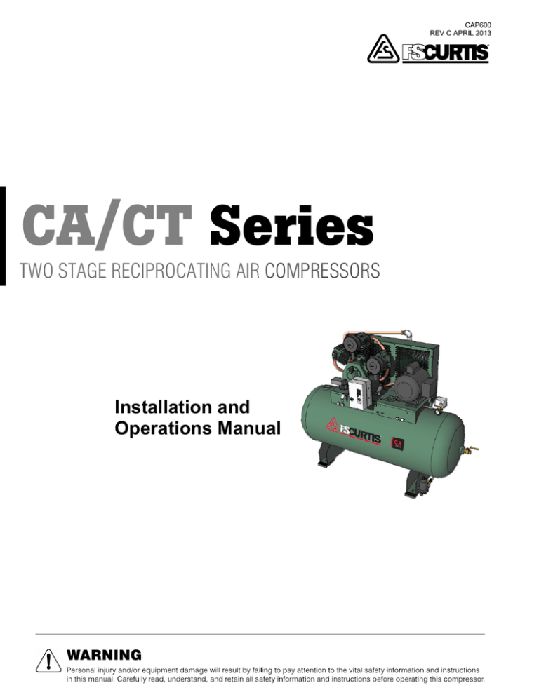 fs curtis ml series air compressors user manual Manualzz