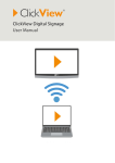 ClickView Digital Signage User Manual | AI Chat &amp; PDF Access