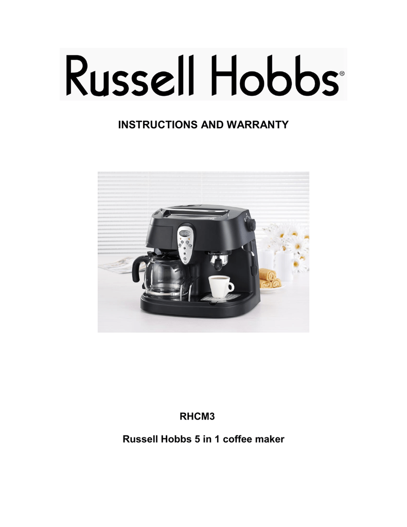 User manual - Russell Hobbs | Manualzz