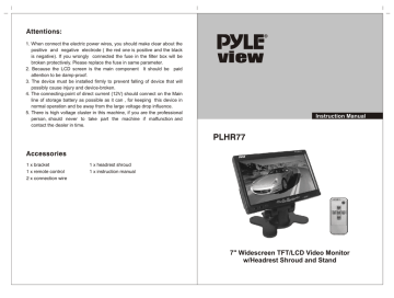 Pyle PLVHR75 Instruction manual | Manualzz