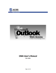 Outlook Web Access User Manual