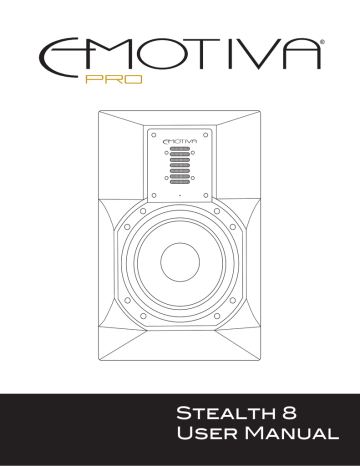 Emotiva Stealth 8 Monitor User manual | Manualzz