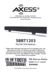 AXESS SBBT1203 Instruction Manual