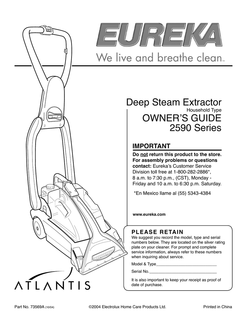 Eureka atlantis deep steam extractor sakthi tarpaulin company