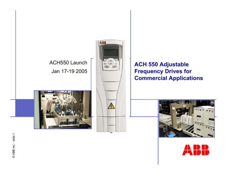 Abb Ach550 User Manual