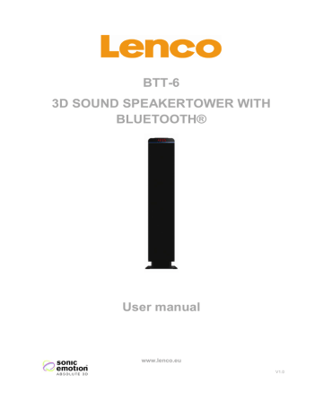 Lenco BTT-6 Owner Manual | Manualzz