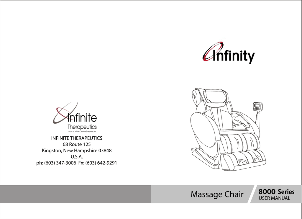 infinity deluxe massage chair 8000 series