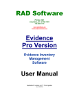 RAD Software Evidence User Manual | AI Chat &amp; PDF