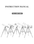Sky-Watcher AZ1, AZ2, AZ3 Telescopes Instruction Manual