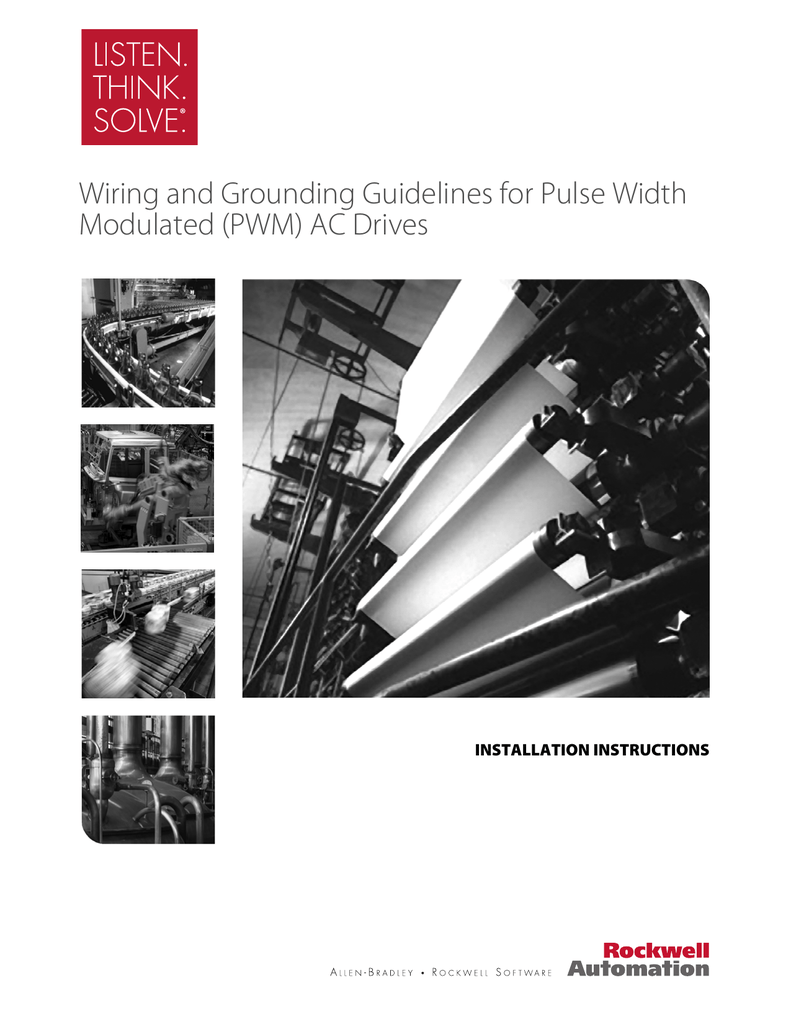 Wiring and Grounding Guidelines for PWM AC Drives Manualzz
