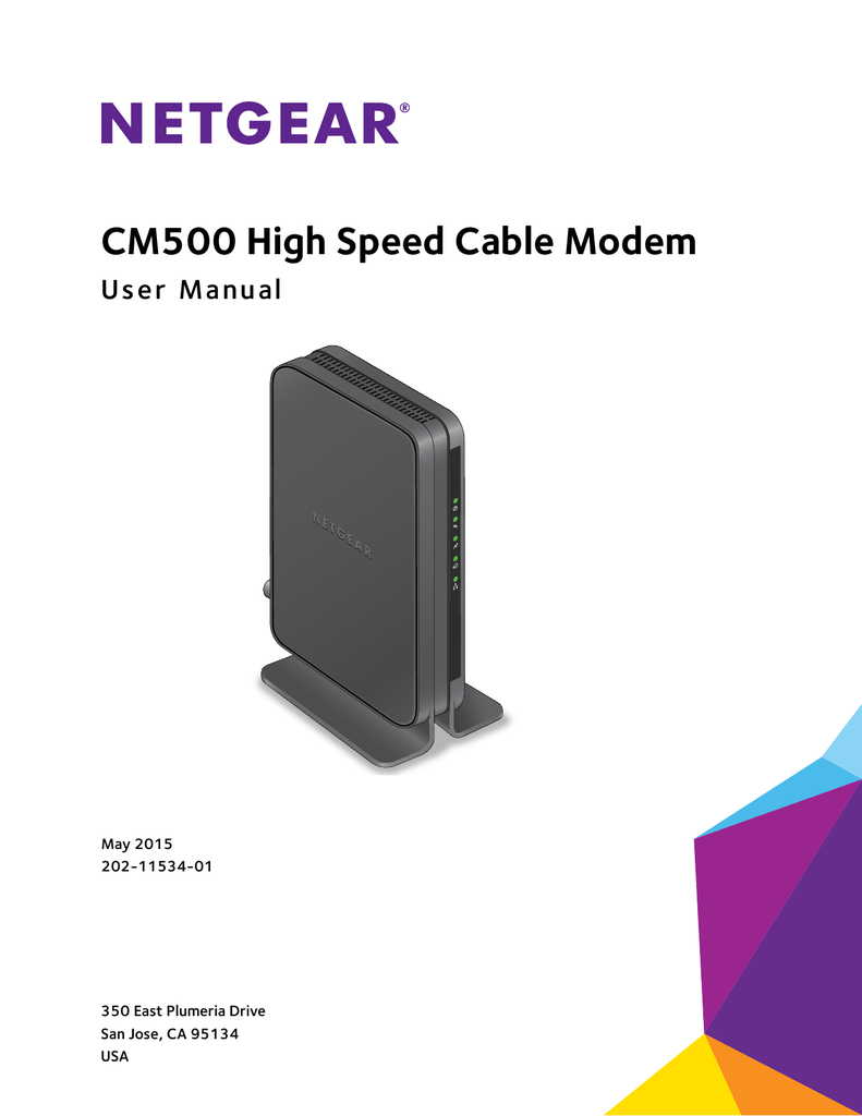 Change The Cable Connection Starting Frequency Netgear Cm500 Manualzz