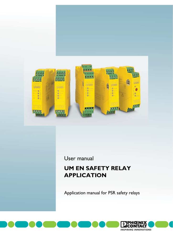 User manual UM EN SAFETY RELAY Manualzz
