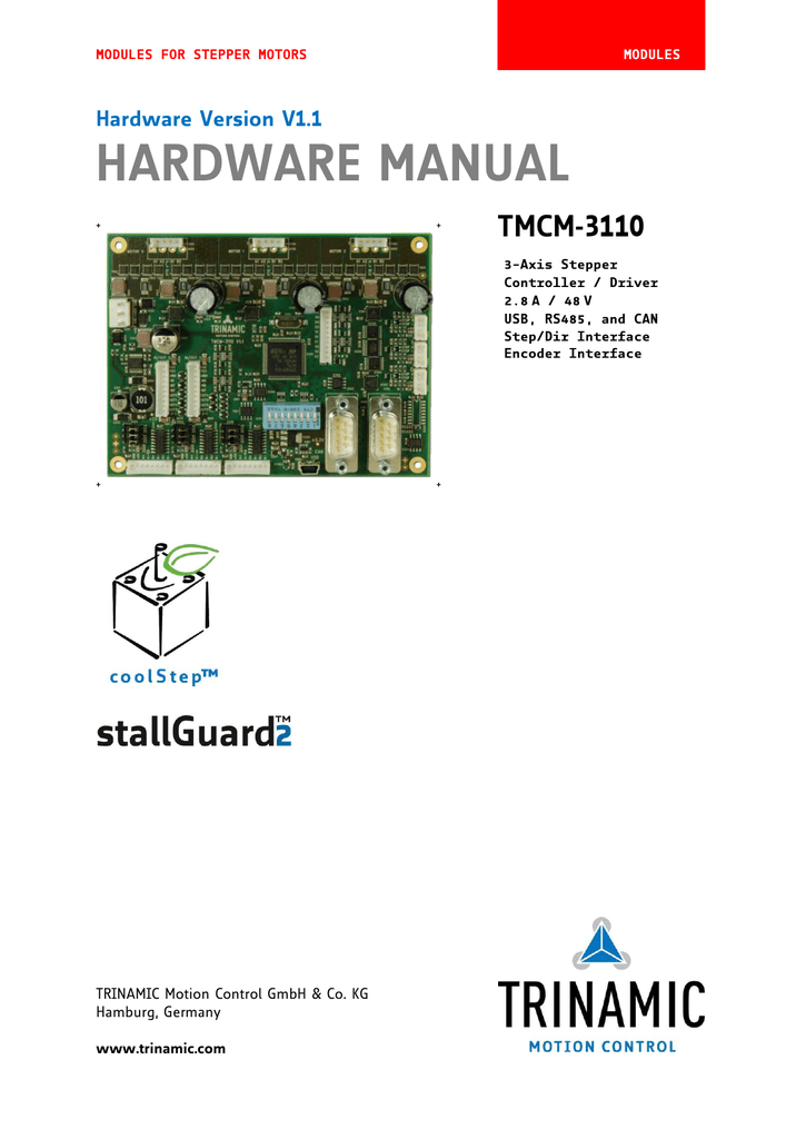 TRINAMIC ANALOG DEVICES TMCM 3110 CANOPEN Stepper Motor Driver