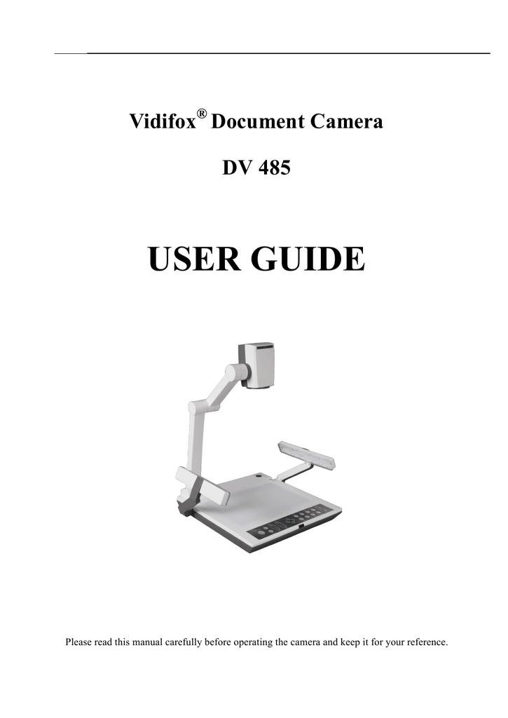 DV 485 User Guide | Manualzz