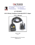 Infrared Wireless Adapter ACT-IR100SD User&rsquo;s Manual