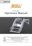 Rossmore Front Loader Operators Manual - FL 35, FL 45, FL 60, FL 65, FL 85, FL 105, SL 60, SL 65, SL 85 &amp; SL 105