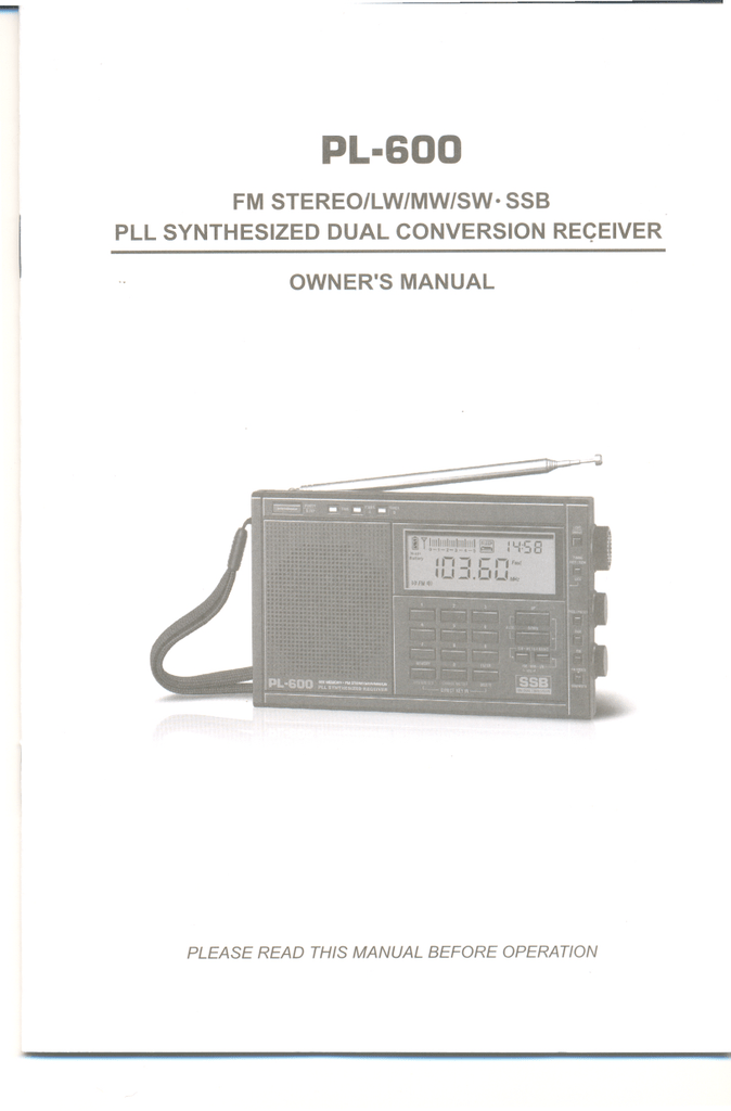 Tecsun Pl 600 Pl600 User Manual English Manualzz Tecsun Pl 600 Pl600 User Manual English Manualzz