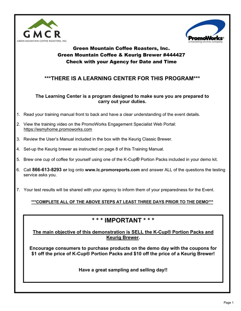 444427 GMC Training Manual (Safeway 