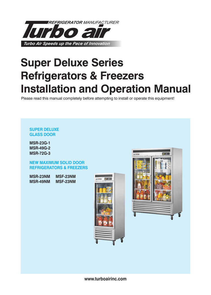 turbo air maximum refrigerator