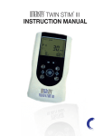 Current Solutions InTENSity Twin Stim III User manual