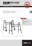XXL-Rehab Bariatric walking frame - User Manual