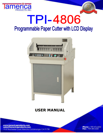 TPI4806 USER MANUAL ENGLISH REVISED_OCT.12.2015 | Manualzz