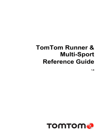 TomTom 1RR0.001.06 Running GPS Unit User guide | Manualzz