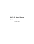 Tweak Software RV 3.12 User Manual