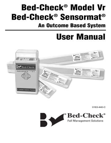 Bed-Check VR User manual | Manualzz