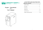 Oxygen Concentrator 7F-3 User's Manual