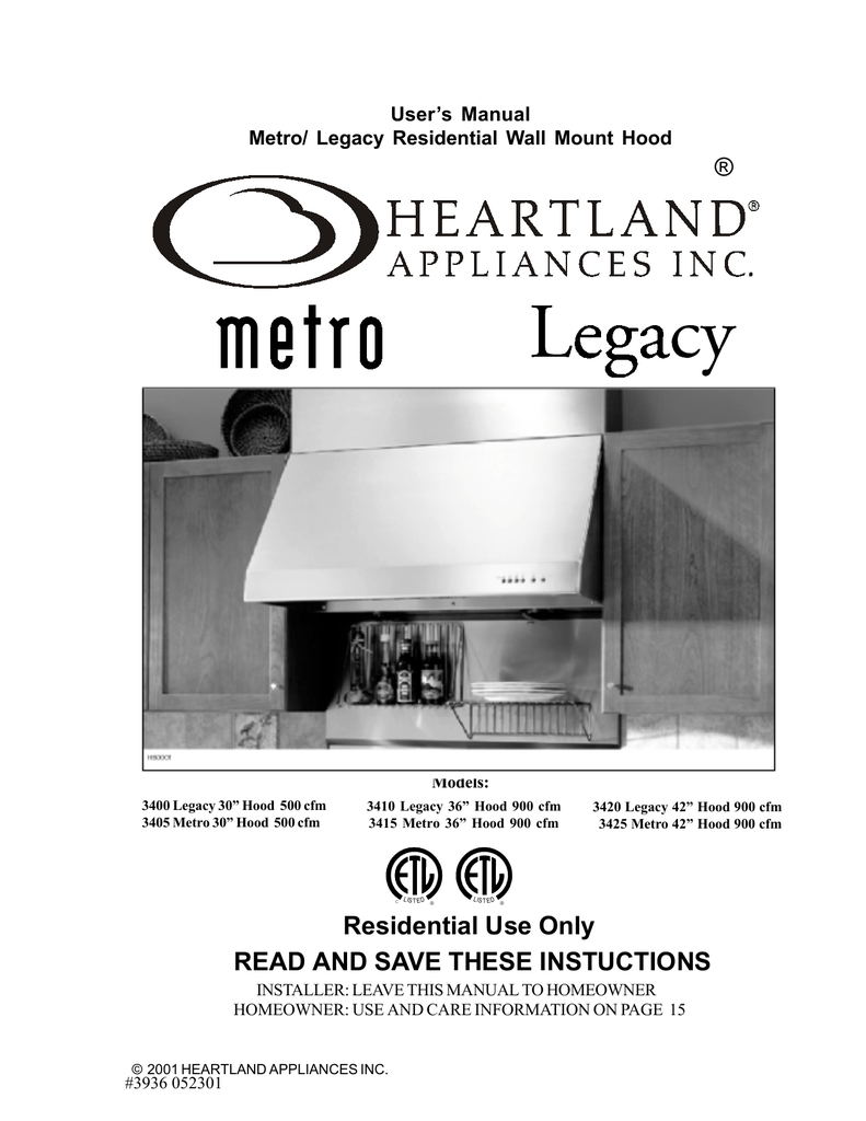 Heartland 3420 User manual Manualzz