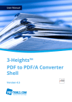 3-Heights PDF to PDF/A Converter Shell User Manual
