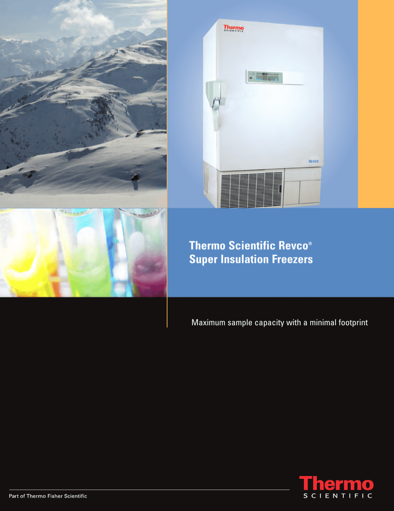 Thermo Scientific Revco® Super Insulation Freezers | Manualzz