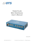 TDAS PLUS Mini Distributor User Manual