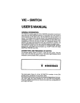 VIC-SWITCH User's Manual