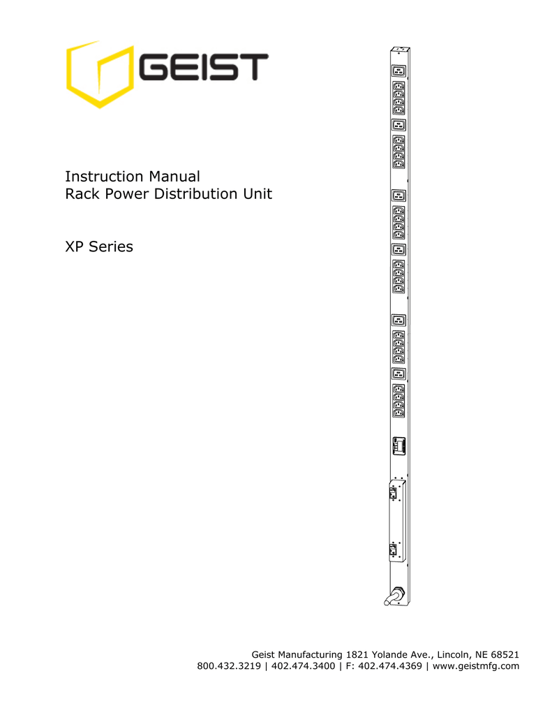 Power Distribution Unit PDU Manualzz